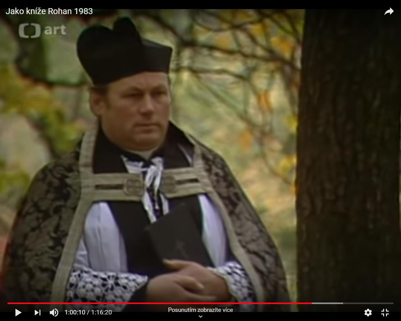 V roli kněze ve filmu Jako kníže Rohan (r. 1983)